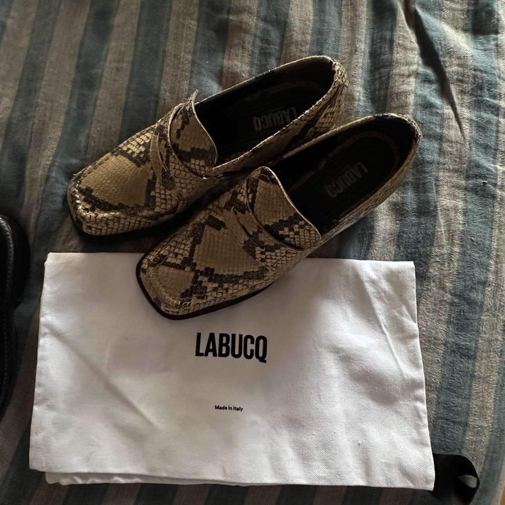 Labucq Kitty Loafer Salvia Python 38 Carolyn Bess… - image 3